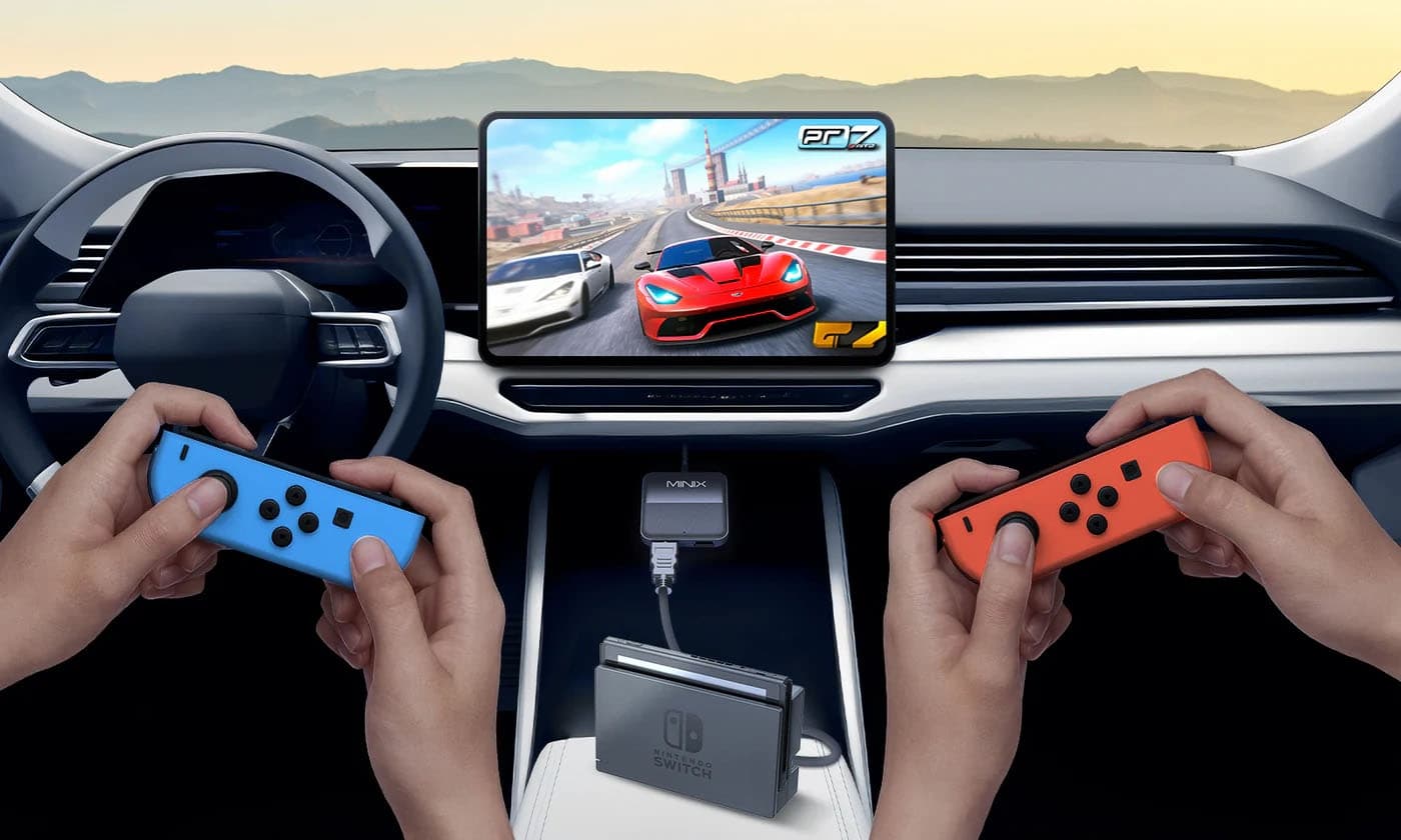 Adaptador 3 en 1 MINIX CA361 Plus para CarPlay y Android Auto HDMI 2K