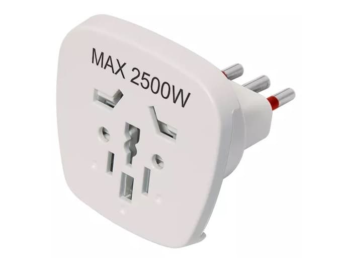 Adaptador Multiformato Conatel Ficha 3L 2500W Blanco