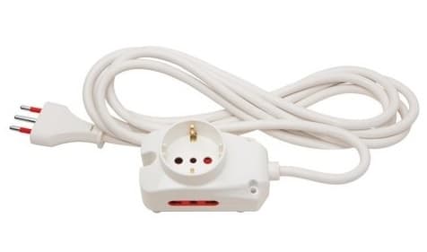 Zapatilla Alargue Conatel 3m 1xSchuko 2x3L 1500W