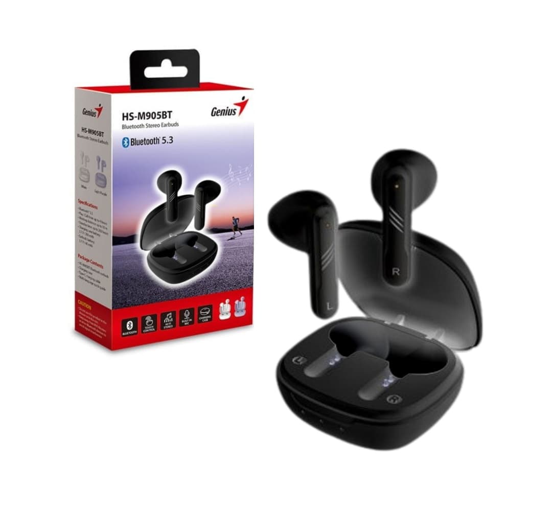 Auriculares Genius HS-M905BT TWS Bluetooth 5.3 Negro