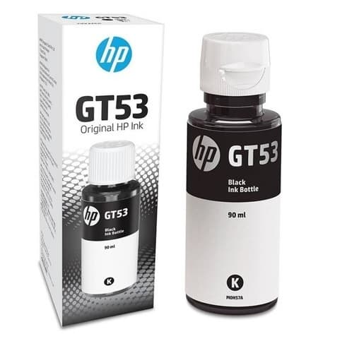 Botella de Tinta Original HP GT53 Negra 90ml