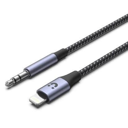Cable Adaptador Unitek M1209A Audio Hi-Res 1m Lightning a 3.5mm