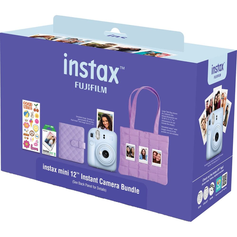Cámara Instantánea Fujifilm Instax Mini 12 Lila Holiday Bundle