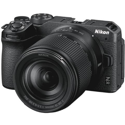 Cámara Mirrorless Nikon Z30 21.5MP 4K con Lente 18-140mm