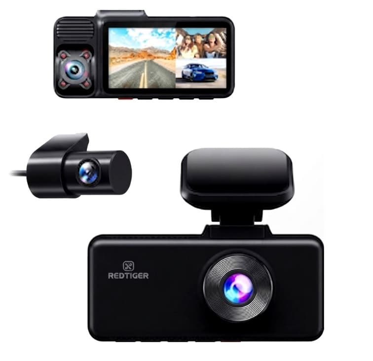 Dashcam Redtiger F17 4K Triple Canal GPS WiFi
