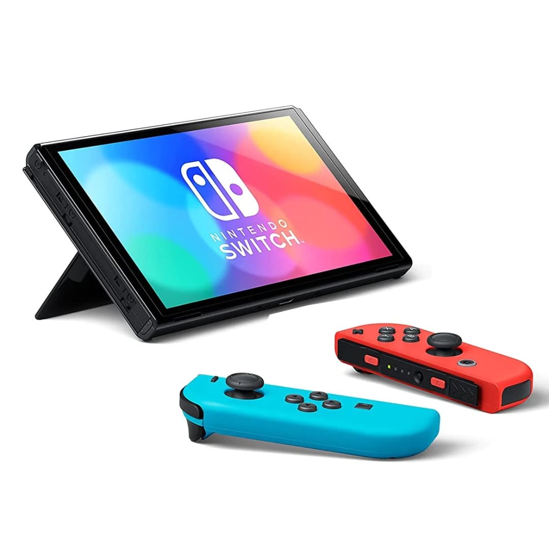 Consola Nintendo Switch OLED Neon Pantalla 7" Azul y Rojo