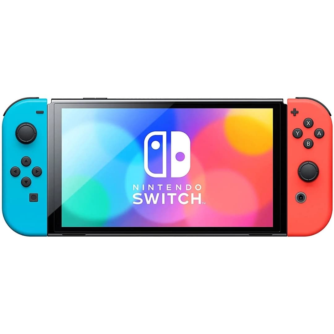 Consola Nintendo Switch OLED Neon Pantalla 7" Azul y Rojo