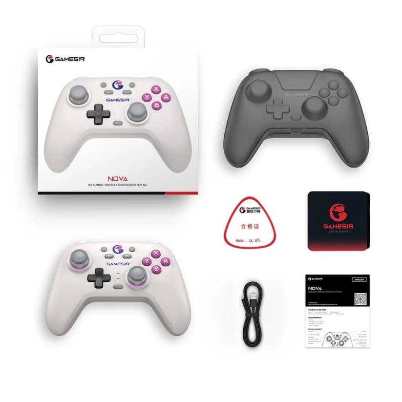 Joystick GameSir T4 Nova HD Rumble Blanco