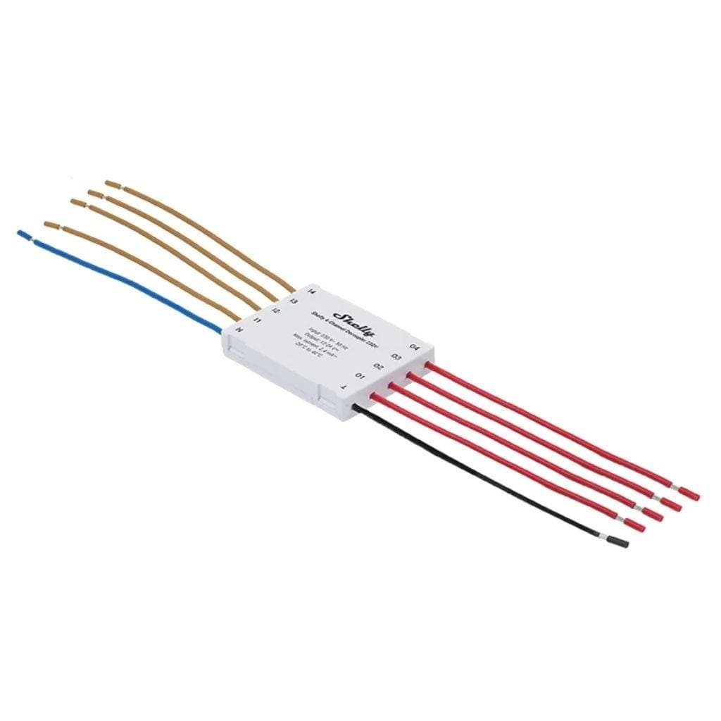 Desacoplador Shelly 4-Channel 230V