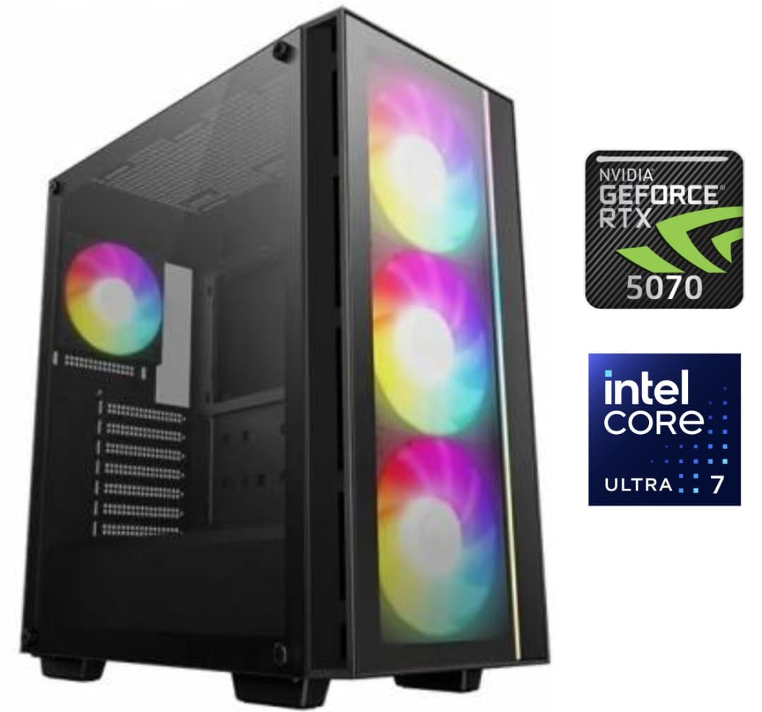 Equipo Gamer Core Ultra 7 265F, 32GB, 1TB, RTX 5070 12GB