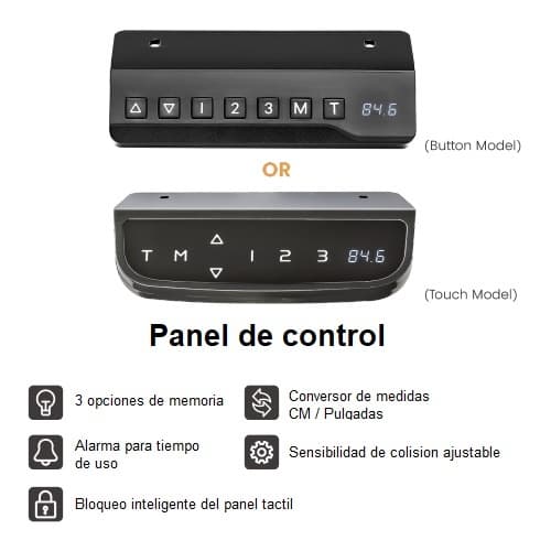 Escritorio Gaming Brateck con Altura Regulable