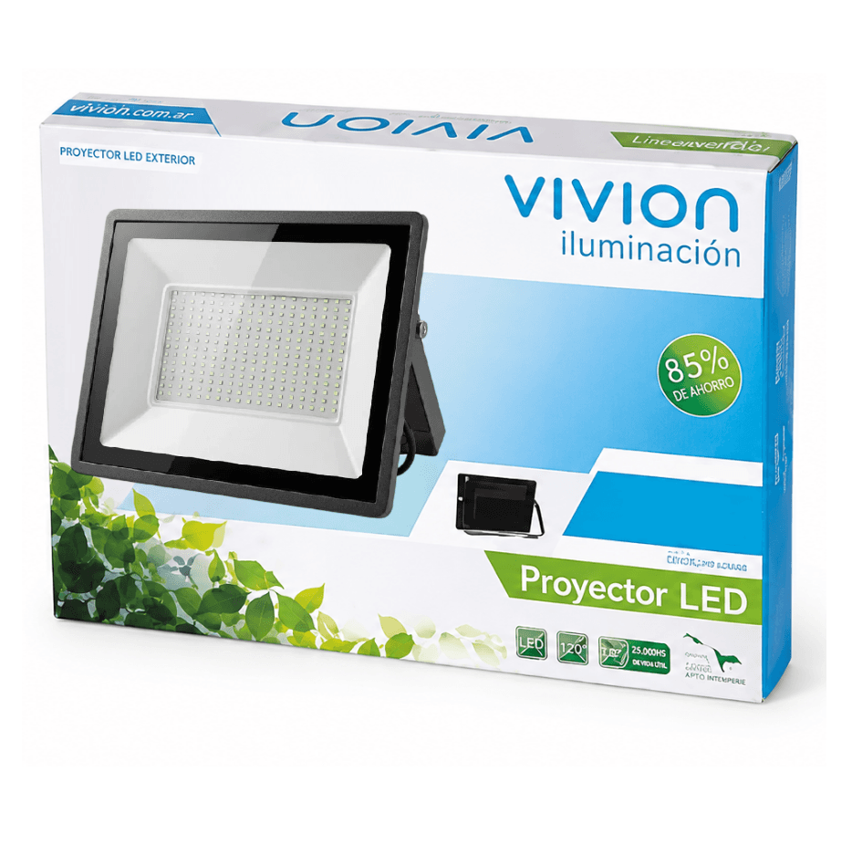 Foco LED Vivion 100W IP65 Luz Fría Negro