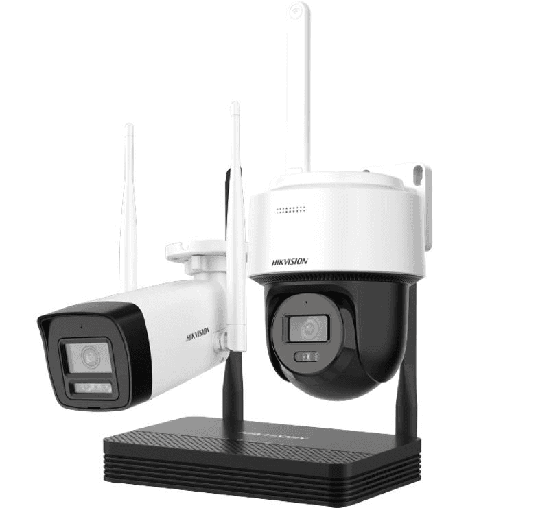 Kit Wi-Fi Hikvision EasyLink 2 Cámaras 2MP Fija y PT