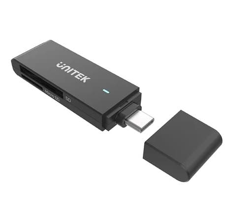 Lector de memoria Unitek Y-9328 Triple Slot USB-C 3.0