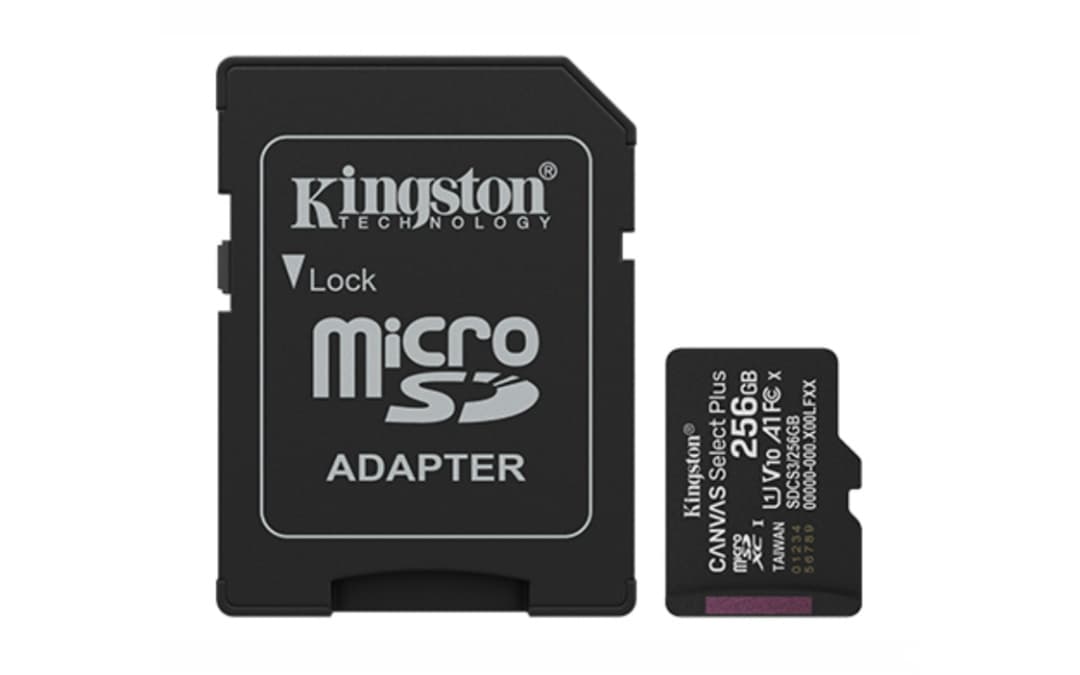 Memoria MicroSD Kingston Canvas Select Plus 256GB Clase 10
