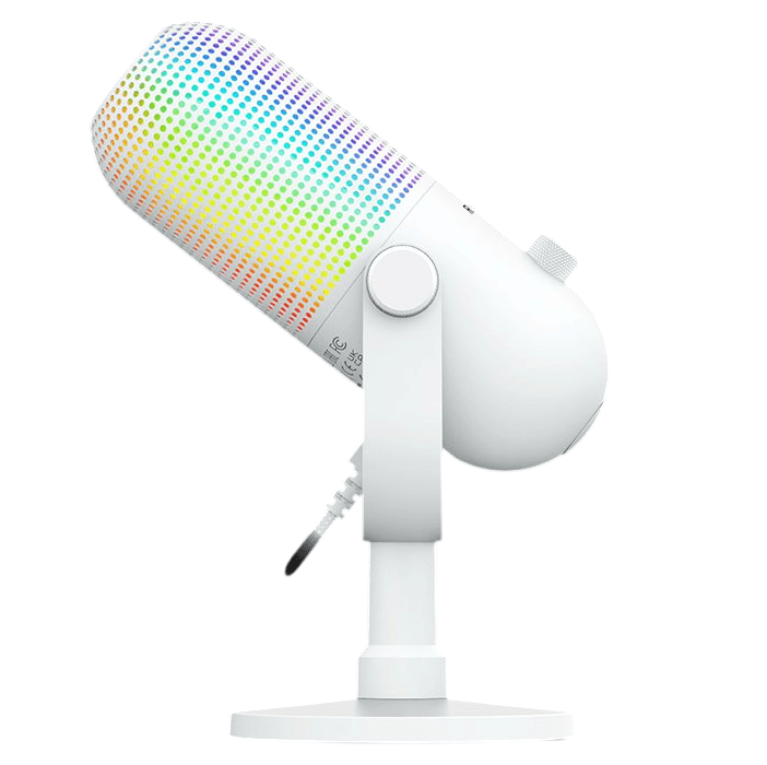 Micrófono Razer Seiren V3 Chroma 32-Bit DSP RGB USB blanco