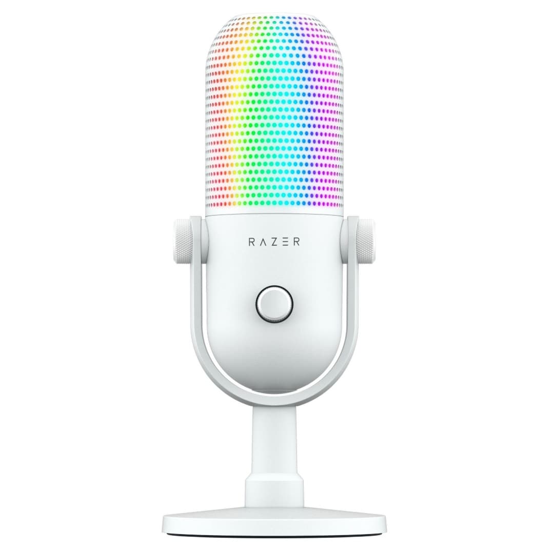 Micrófono Razer Seiren V3 Chroma RGB USB blanco