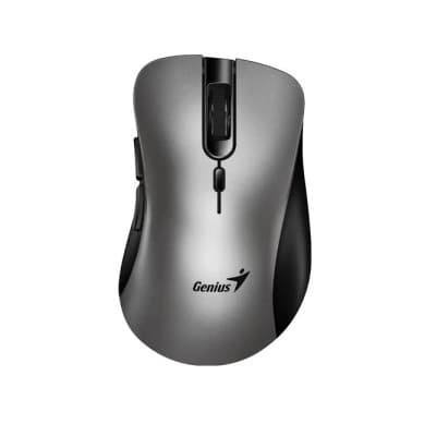 Mouse Genius Ergo 8100S AI Inalámbrico plateado