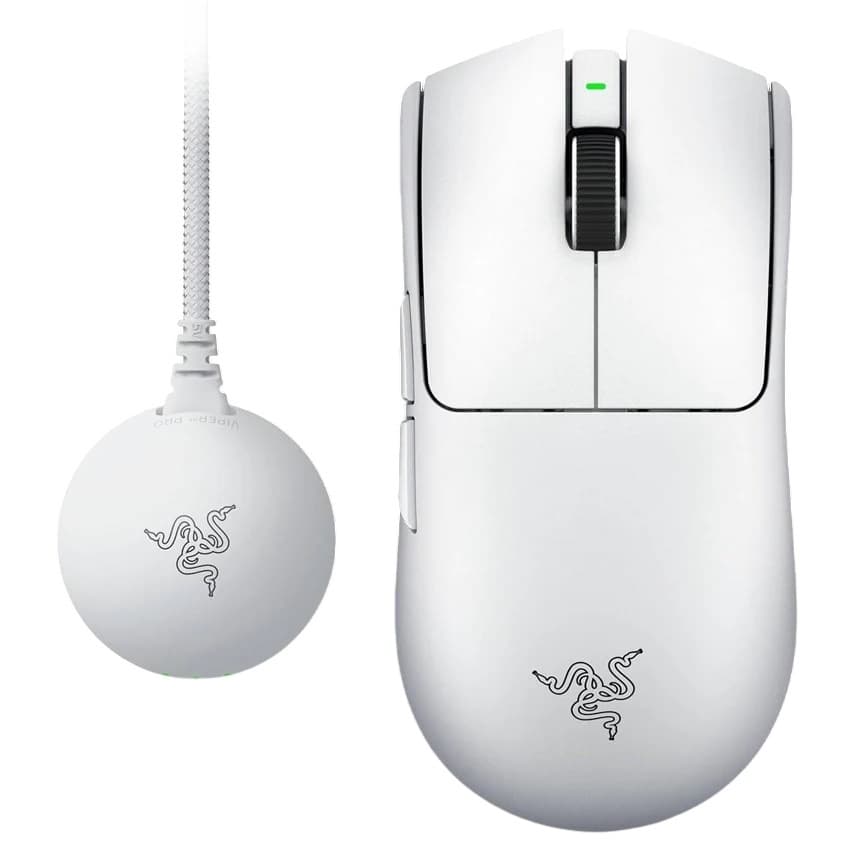 Mouse Razer Viper V4 Pro Inalámbrico blanco