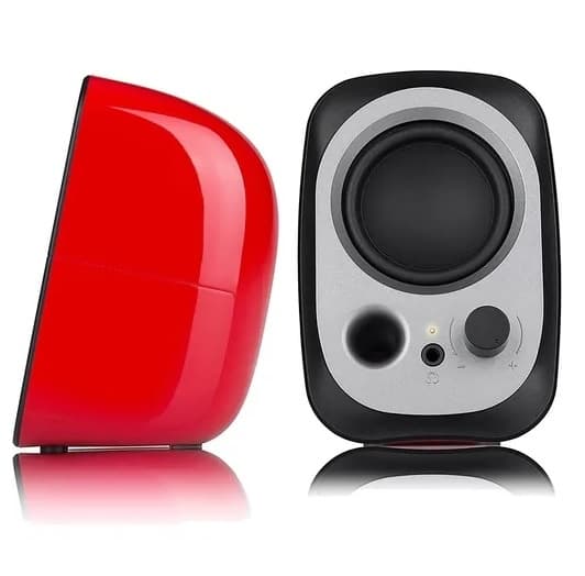 Parlantes 2.0 Edifier R12U 4W RMS USB Rojo