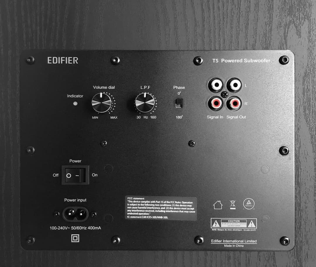 Subwoofer Edifier T5 8" 70W Negro