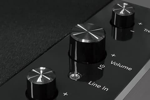 Parlantes Genius SW-2.1 350 15W Madera Negro