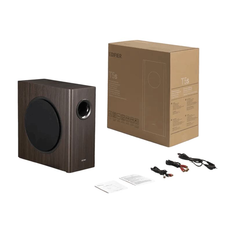 Subwoofer Edifier T5s 70W RMS 8" Marron