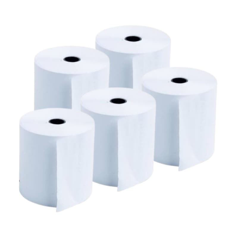 Rollos para Impresora Térmica 80x80x13 Pack x 5