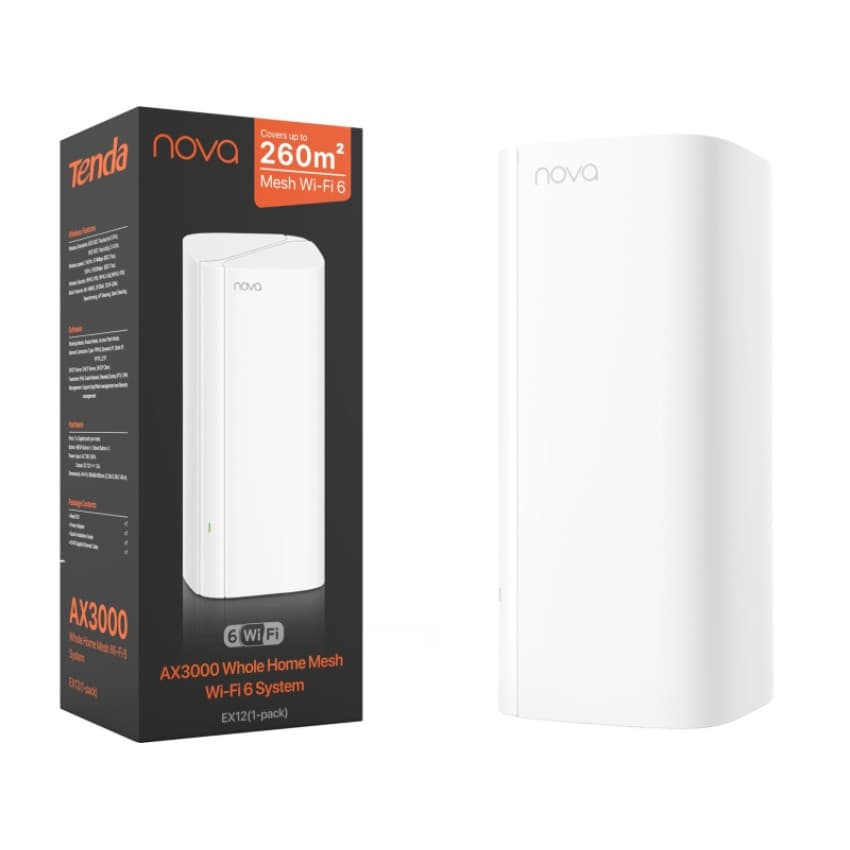 Router WiFi Mesh Tenda Nova EX12 AX3000 Doble Banda