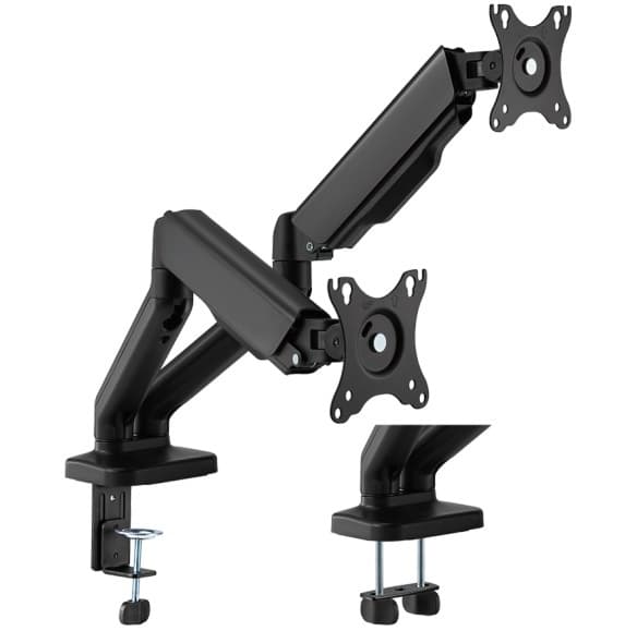 Soporte de escritorio Brateck para dos monitores 17"-32"