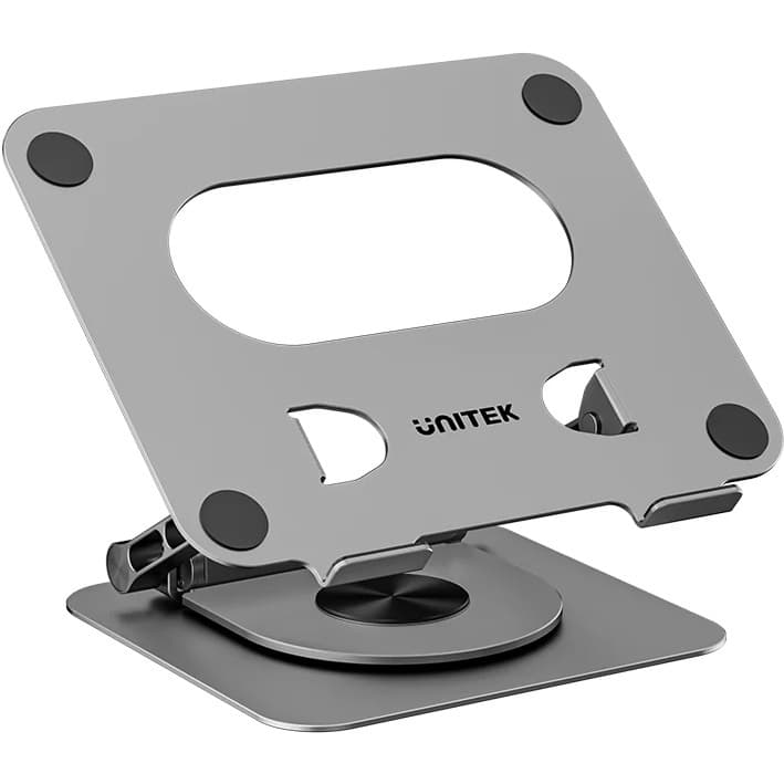 Soporte Notebook Unitek D1109C HUB USB-C Desmontable 360°