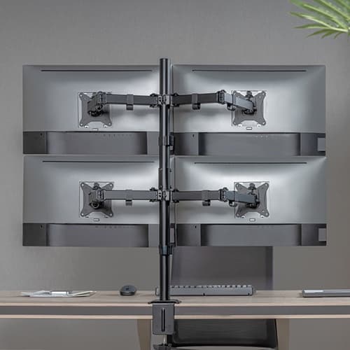 Soporte Monitor LDT66-C048 Cuádruple Articulado hasta 32"