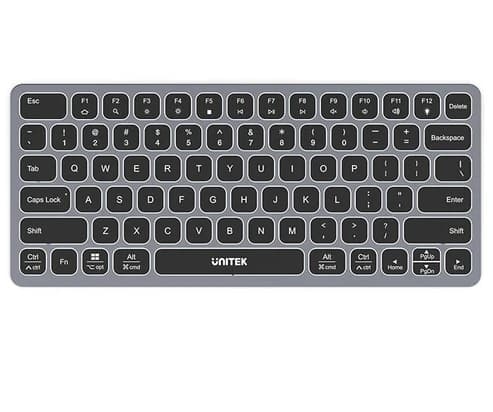 Teclado con HUB USB-C Unitek 9 en 1 PD 100W HDMI 4K
