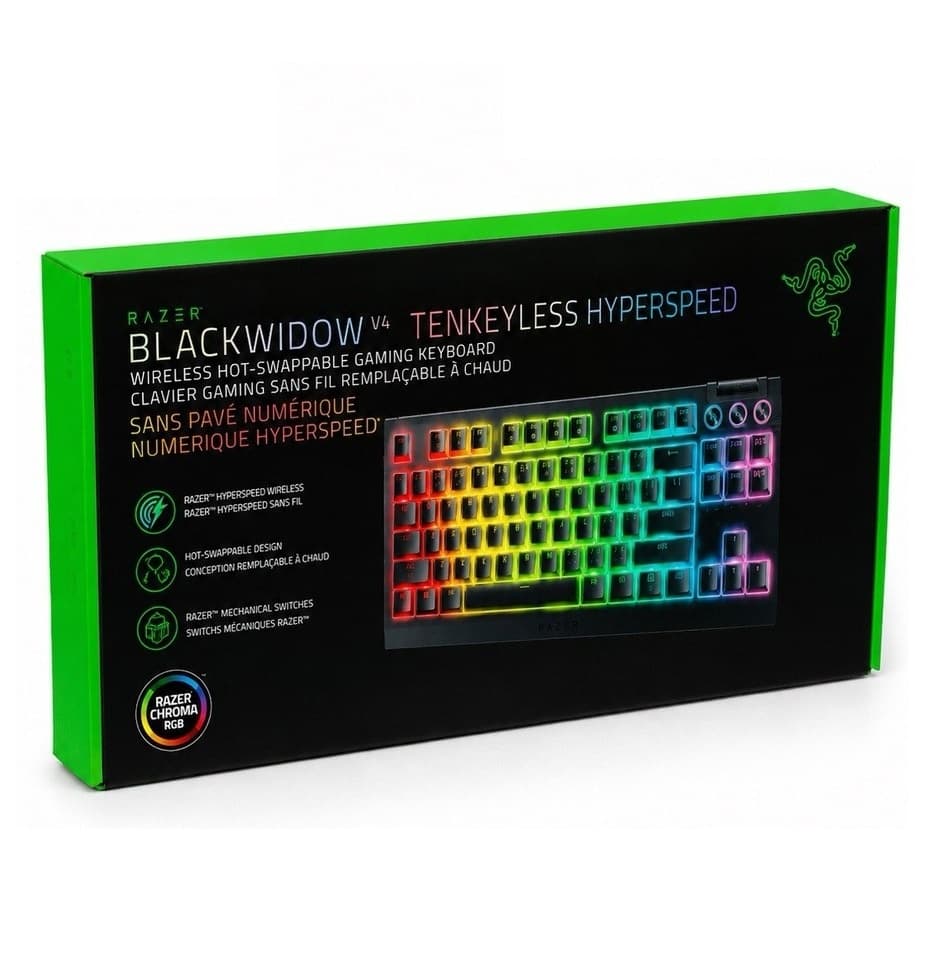 Teclado Razer BlackWidow V4 Tenkeyless HyperSpeed BT