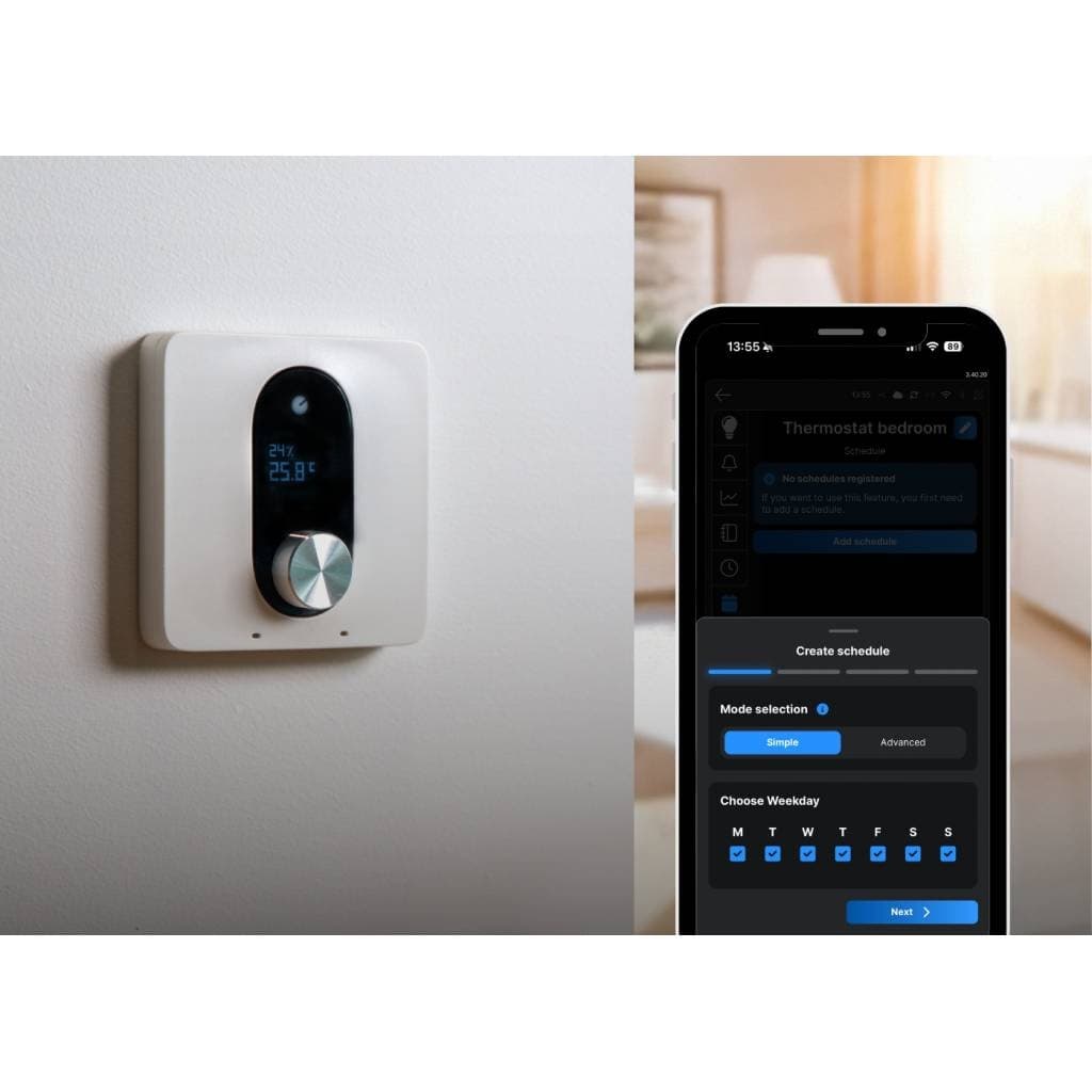 Termostato Inteligente Shelly LinkedGo Wi-Fi Suelo Radiante