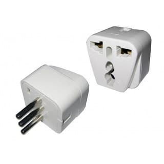 Adaptador Universal de Ficha a 3 en Línea Blanco