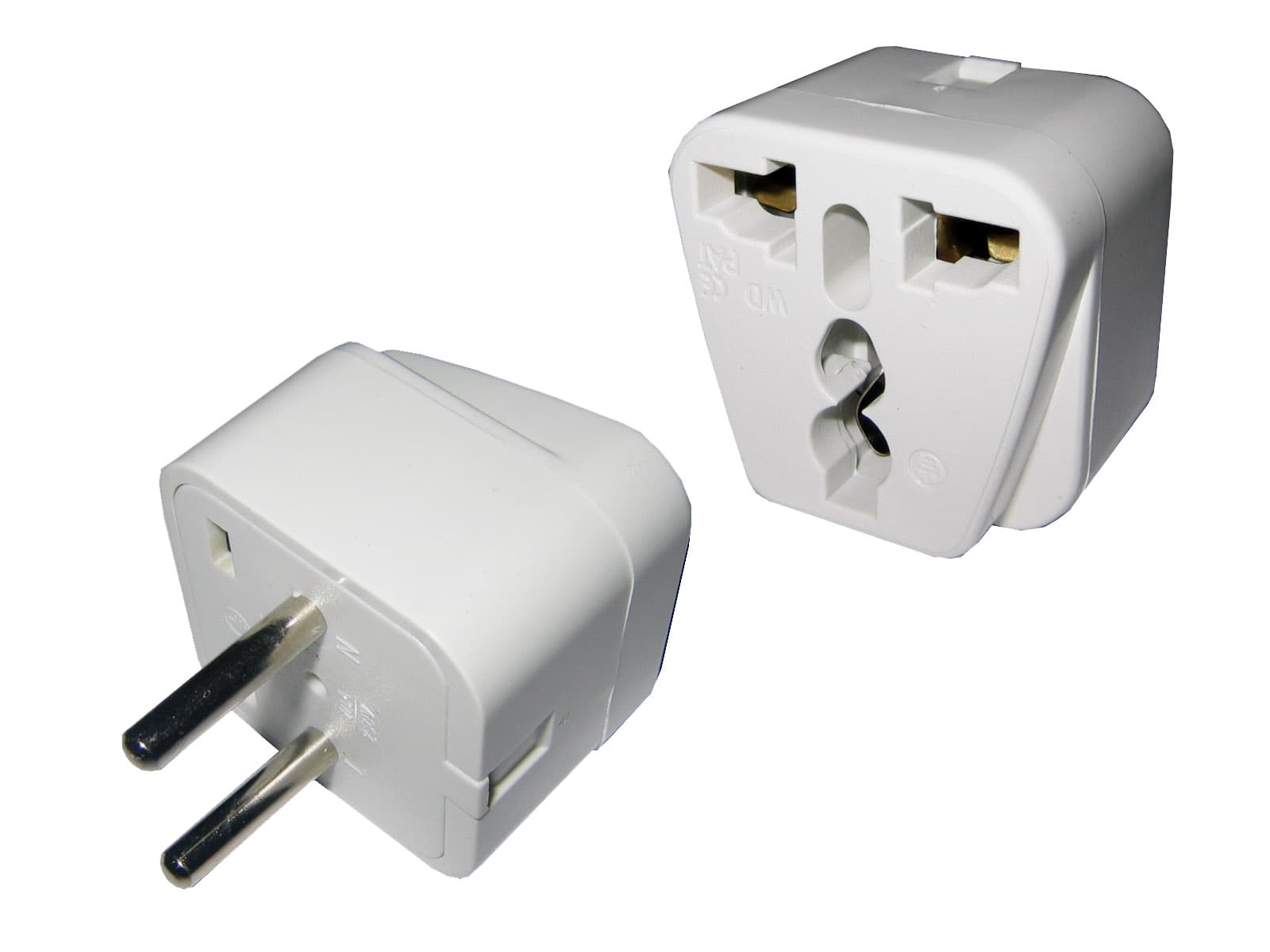 Adaptador de Ficha Universal a 2 en Línea