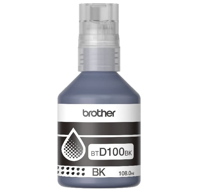Botella de Tinta Brother BTD100BK Negra