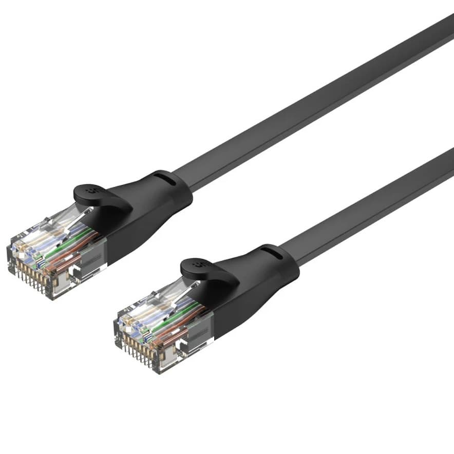 Cable Patchcord Unitek Cat6 1m Chato Negro