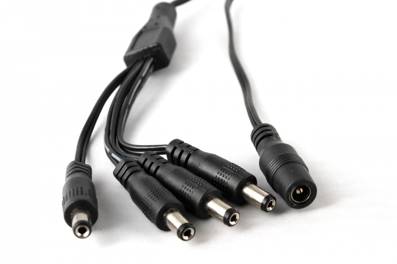 Splitter de Poder para Cámaras CCTV 1 a 4 Salidas