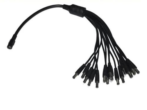 Splitter de Poder para Cámaras CCTV 1 a 16 Salidas