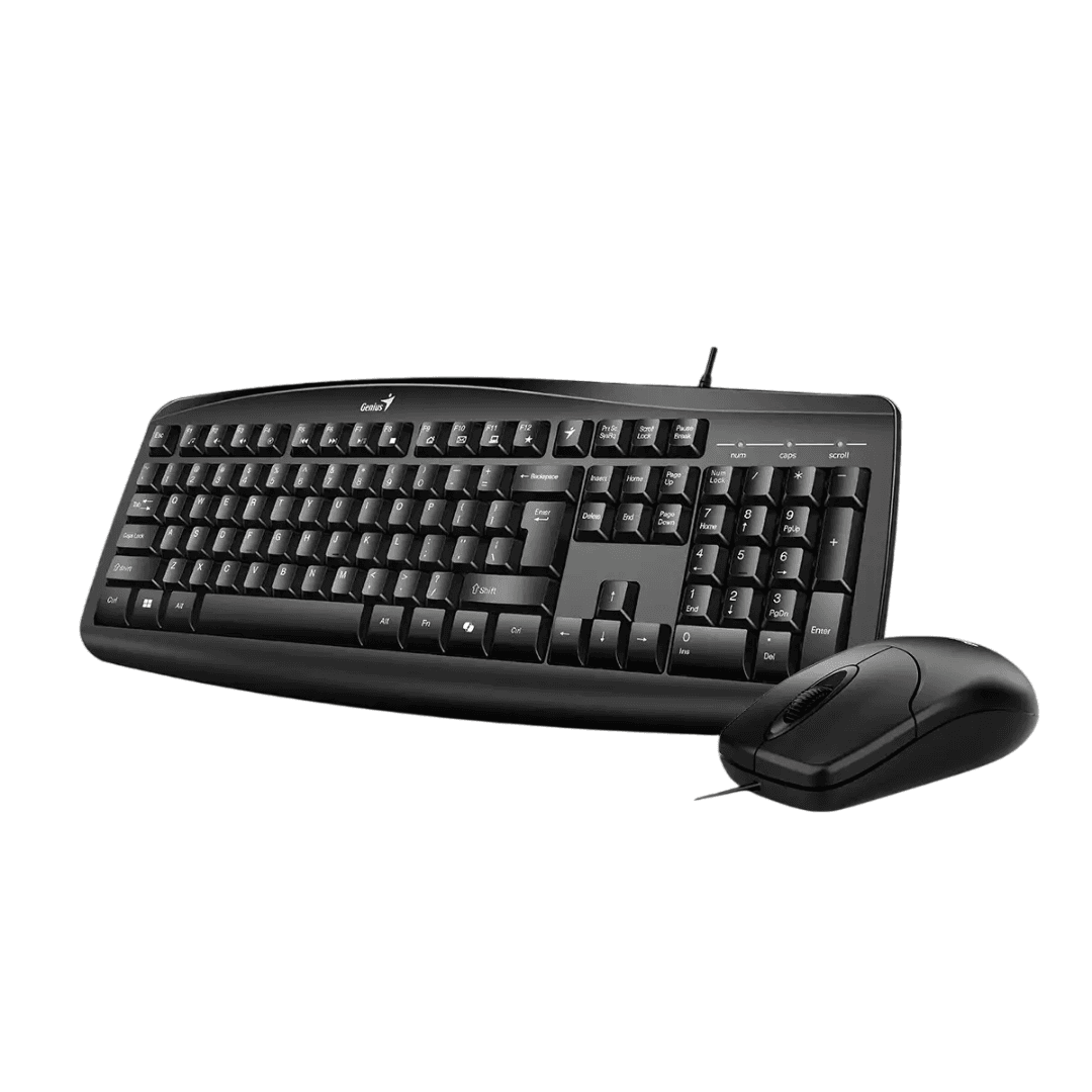 Combo Teclado y Mouse Genius KM-200 USB Negro