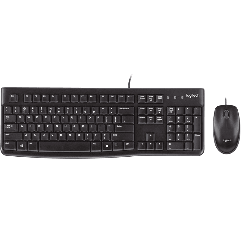 Combo Teclado y Mouse Logitech MK120 USB Español