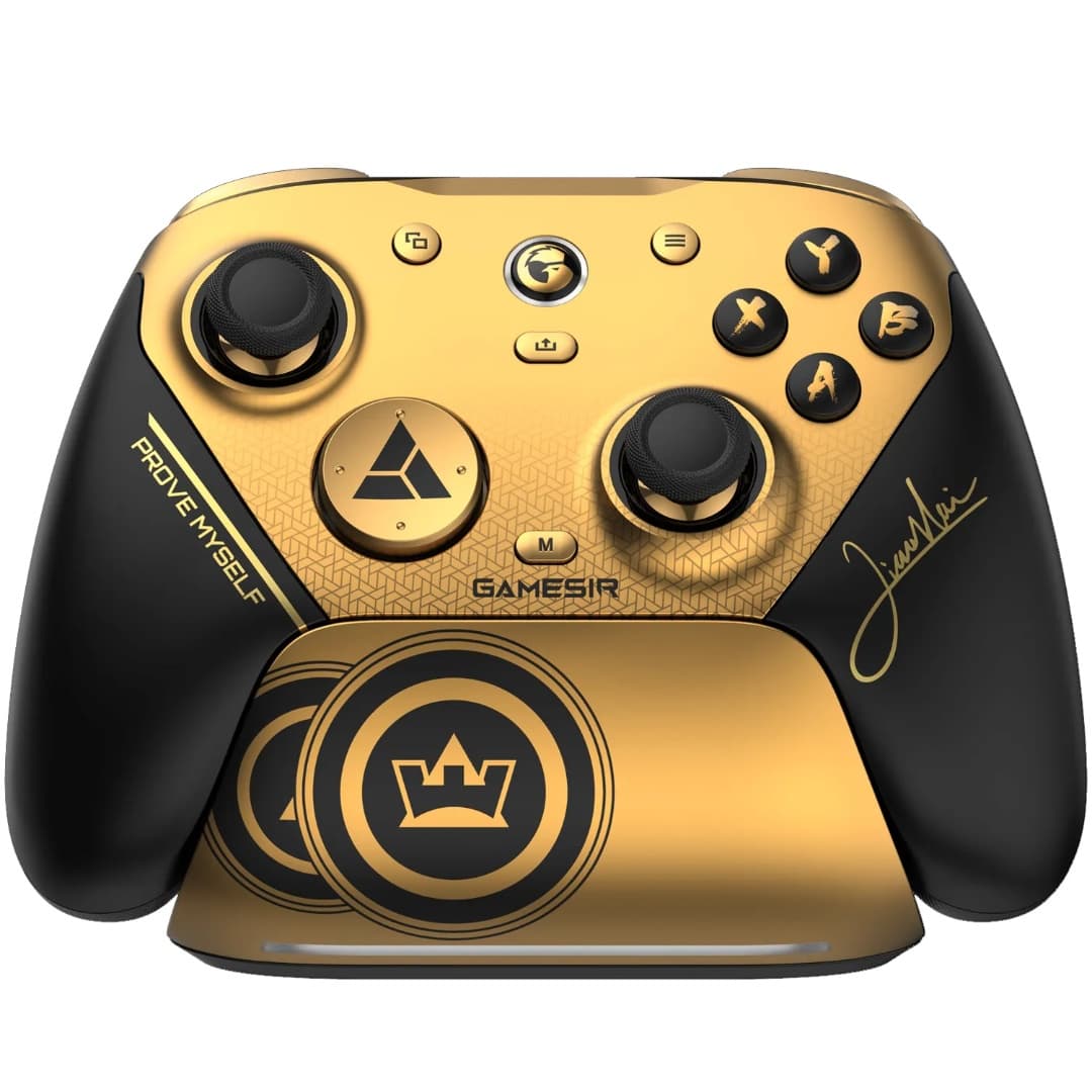 Joystick GameSir G7 Pro 8K Champion Edition negro y dorado