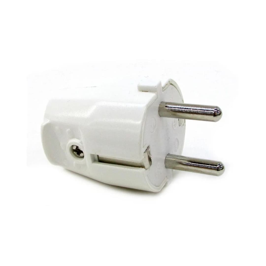 Ficha Schuko Blanca con Tierra 16A