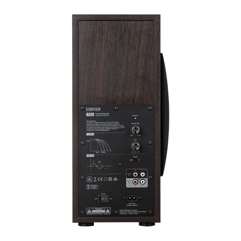 Subwoofer Edifier T5s 70W RMS 8" Marron