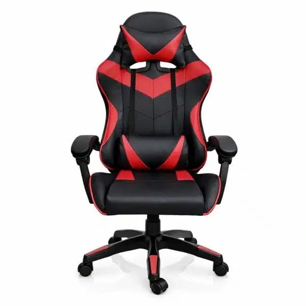Silla Gamer Ergonómica con Masajes Negra y Roja
